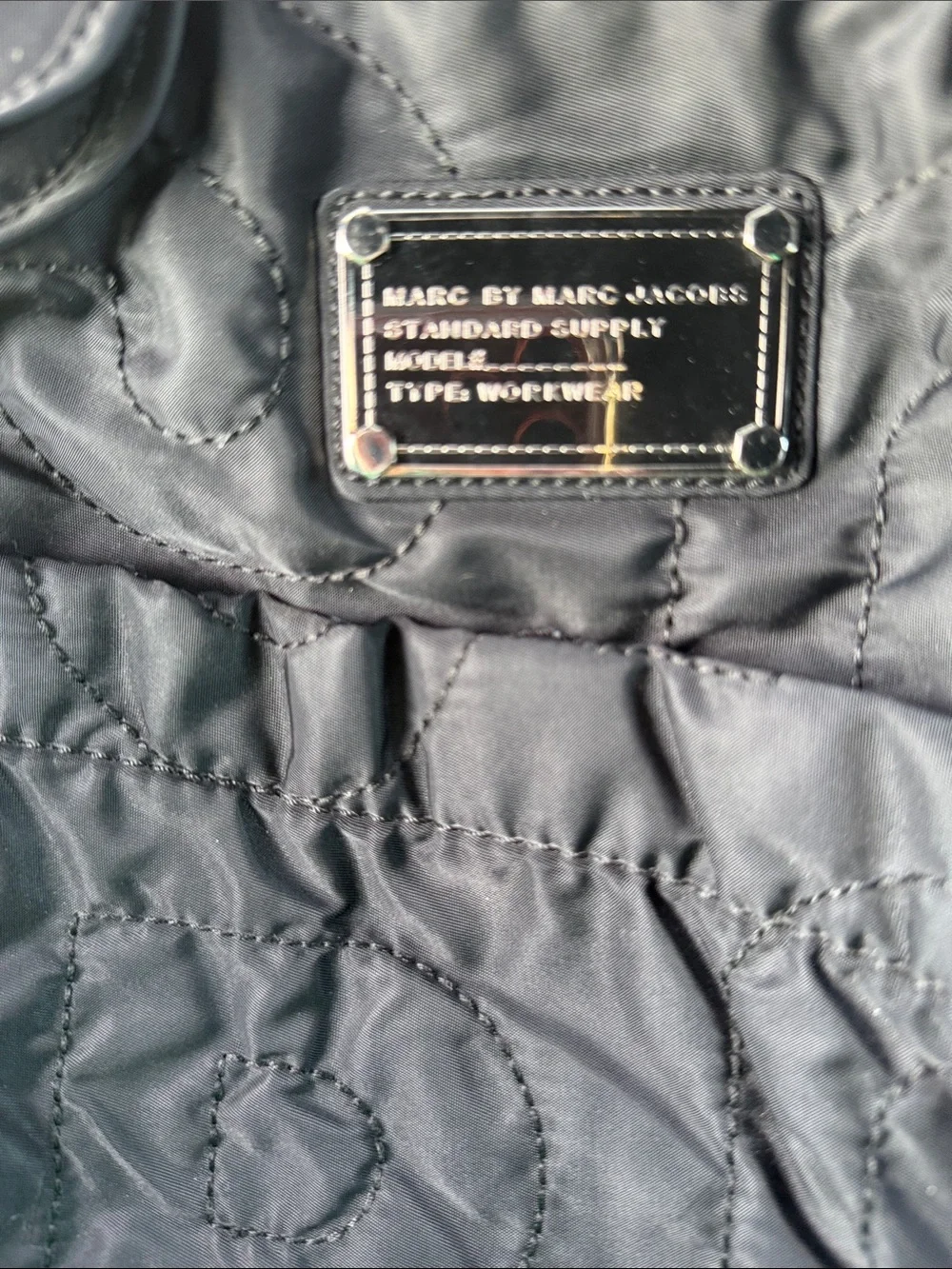 Marc by Marc Jacobs Black Logo Messenger Baby Bag